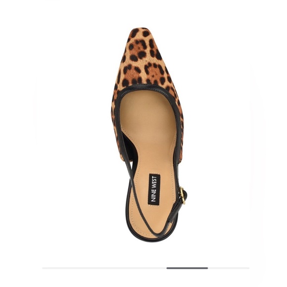 Nine West Orlanda slingback stiletto pump in a leopard print. - Picture 6 of 16